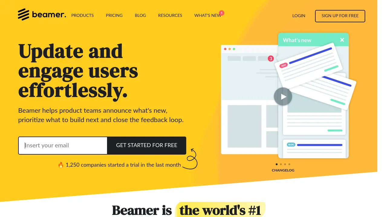 Beamer interface screenshot