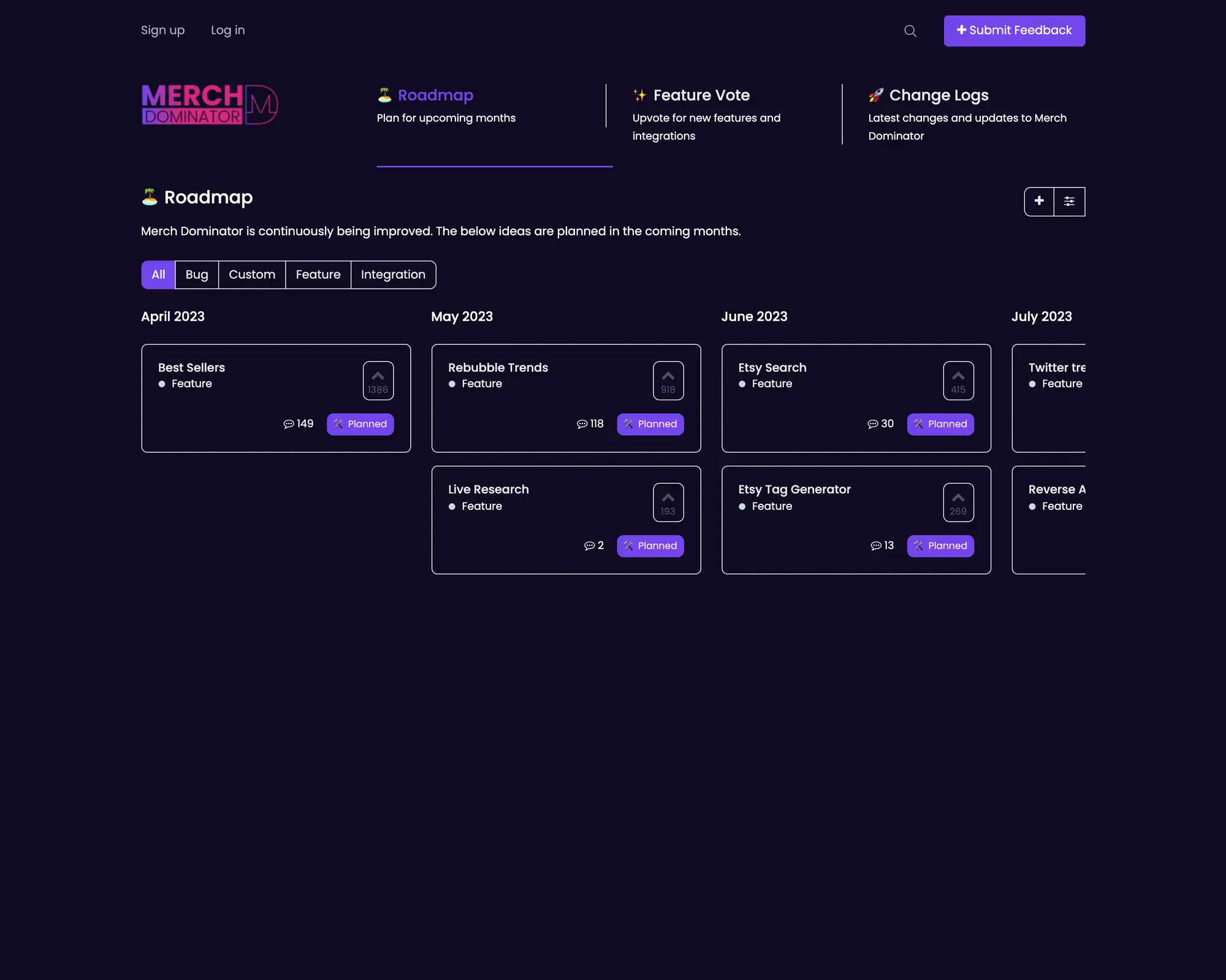 Merch Dominator product interface